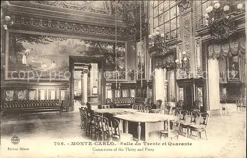 Monte Carlo Salle du Trente et Quarante Casino Kat. Monte Carlo