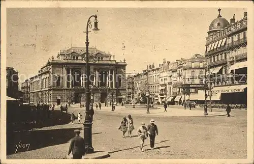 Montpellier Herault Place de la Comedie Theatre Kat. Montpellier