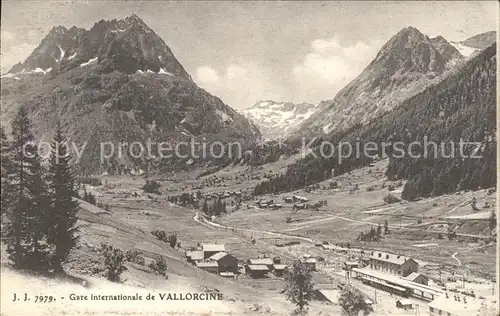 Vallorcine Haute Savoie Gare internationale et les Alpes Kat. Vallorcine