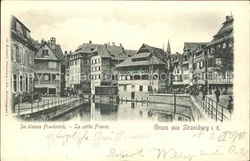 Strassburg Elsass Im kleinen Frankreich La Petite France Kat. Strasbourg