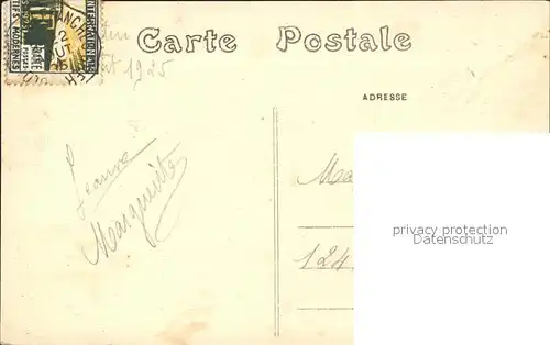 Romorantin Lanthenay Mail des Platanes Stempel auf AK Kat. Romorantin Lanthenay