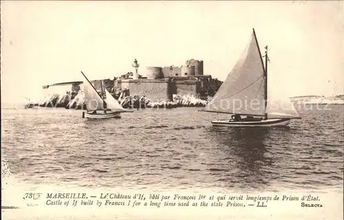 Marseille Chateau d If Francois 1er Histoire Bateau Segelboot Kat. Marseille