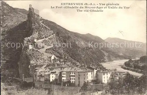 Entrevaux Le Fort Citadelle du Moyen Age Vallee du Var Kat. Entrevaux