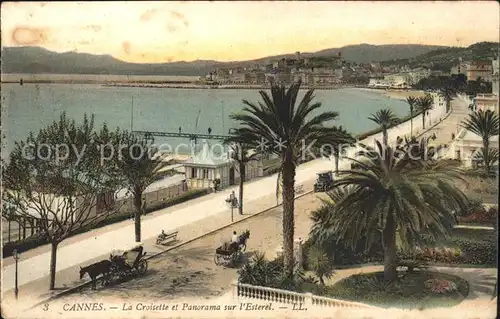 Cannes Alpes Maritimes La Croisette et Panorama sur l Esterel Kat. Cannes