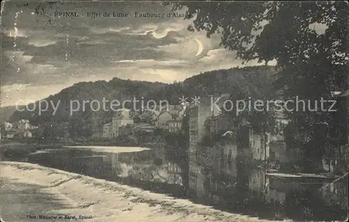 Epinal Vosges Effet de lune Faubourg d Alsace Kat. Epinal