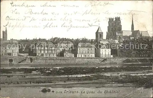 Orleans Loiret Le Quai du Chatelet / Orleans /Arrond. d Orleans