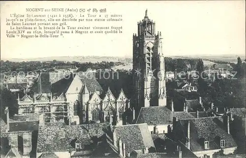 Nogent sur Seine Eglise Saint Laurent 16e siecle Kat. Nogent sur Seine