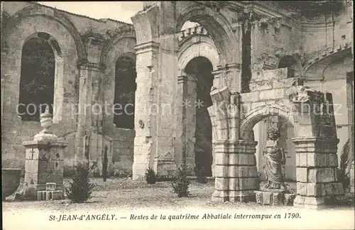 Saint Jean d Angely Restes de la quatrieme Abbatiale interrompue en 1790 Ruines Kat. Saint Jean d Angely