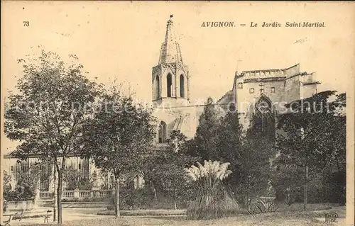 Avignon Vaucluse Jardin Saint Martial Kat. Avignon