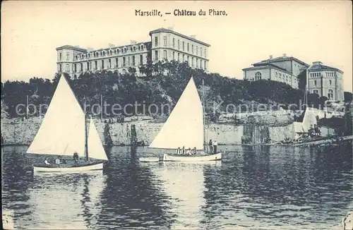 Marseille Chateau de Pharo Bateau Segelboot Kat. Marseille