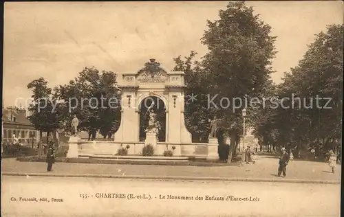 Chartres Eure et Loir Monument des Enfants d Eure et Loir Kat. Chartres