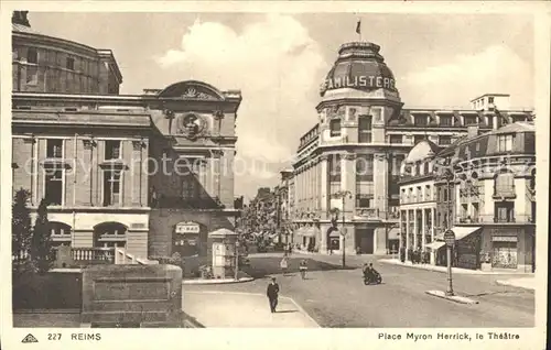 Reims Champagne Ardenne Place Myron Herrick Theatre Kat. Reims