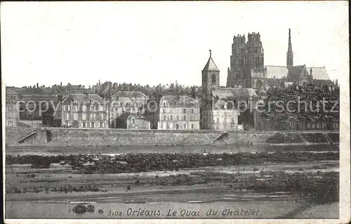 Orleans Loiret Quai du Chatelet Cathedrale / Orleans /Arrond. d Orleans