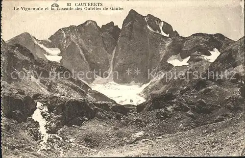 Cauterets Vignemale Cascade des Oulettes de Gaube Montagnes Pyrenees Kat. Cauterets