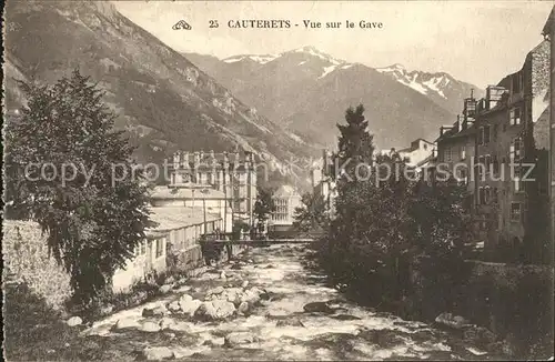 Cauterets Vue sur le Gave Pyrenees Kat. Cauterets