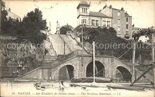 Nantes Loire Atlantique Les Escaliers de Sainte Anne Kat. Nantes