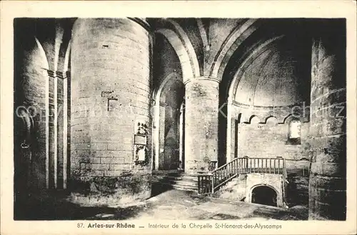 Arles Bouches-du-Rhone Interieur de la Chapelle Saint Honorat des Alyscamps / Arles /Arrond. d Arles