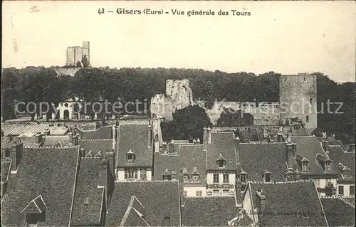 Gisors Eure Vue generale des Tours Kat. Gisors