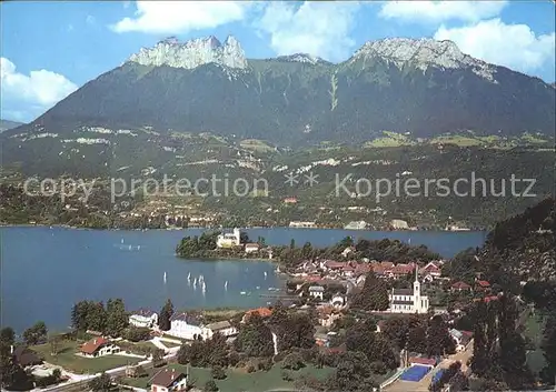 Duingt Lac d Annecy et Dents de Lanfon Kat. Duingt