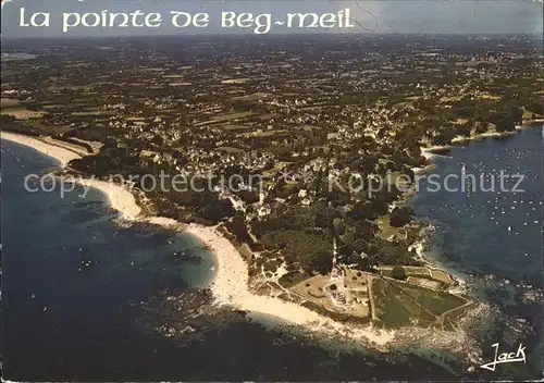 Beg Meil La Pointe et les plages vue aerienne Kat. Fouesnant