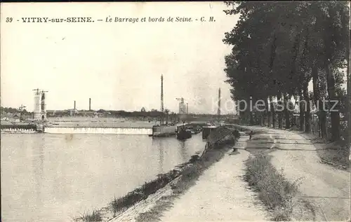 Vitry sur Seine Barrage et bords de la Seine Kat. Vitry sur Seine