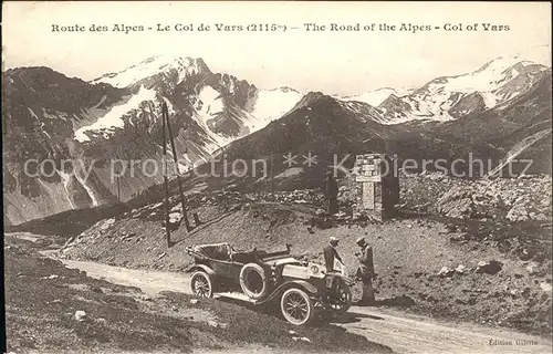 Guillestre Route des Alpes Voiture Gedenkstein Gebirgspass Kat. Guillestre