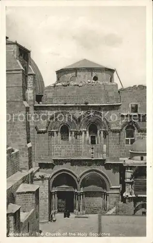 Jerusalem Yerushalayim Church of the Holy Sepulchre Kirche des Heiligen Grabes Kat. Israel