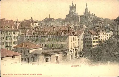 Lausanne VD Altstadt Kathedrale / Lausanne /Bz. Lausanne City