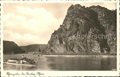 Loreley Lorelei Rheinzauber Dampfer Kat. Sankt Goarshausen