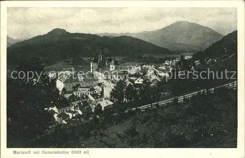Mariazell Steiermark Panorama mit Gemeindealpe Kat. Mariazell