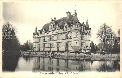 Azay le Rideau Chateau Schloss Kat. Azay le Rideau