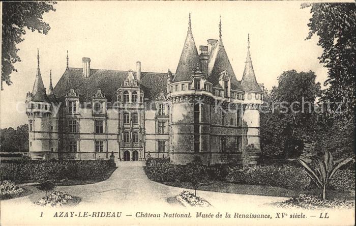 Azay le Rideau Chateau National Musee de la Renaissance Schloss ... Azay le Rideau Chateau National Musee de la Renaissance Schloss ...