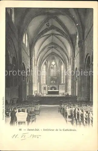 Saint Die des Vosges Interieur de la Cathedrale Kat. Saint Die des Vosges