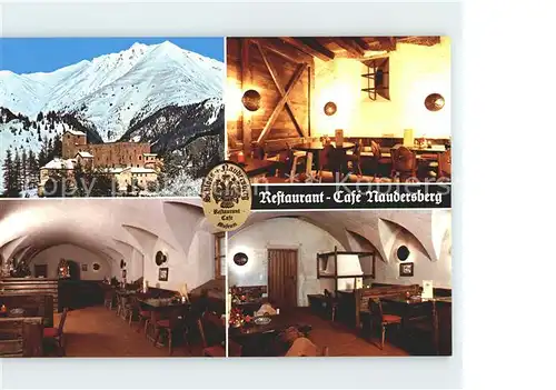 Nauders Tirol Restaurant Cafe Schloss Naudersberg Alpenblick Kat. Nauders