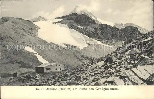 Heiligenblut Kaernten Stuedlhuette Berghuette am Grossglockner Kat. Heiligenblut