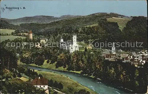 Rosenberg Tschechien Panorama Burg Kat. Rozmberk nad Vltavou