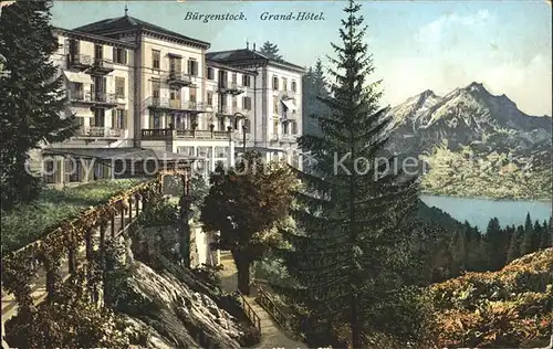 Buergenstock Grand Hotel Vierwaldstaettersee Alpen Kat. Buergenstock