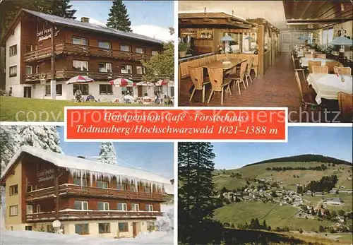 Todtnauberg Hotelpension Cafe Foersterhaus Kat. Todtnau