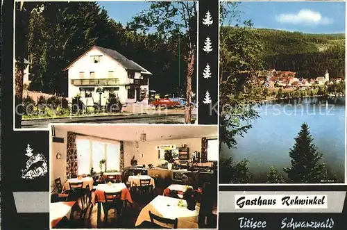 Titisee Gasthaus Rehwinkel  Kat. Titisee Neustadt