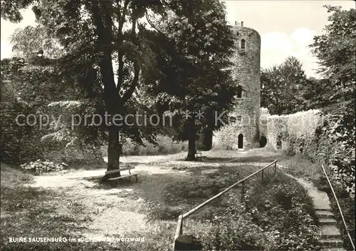 Kandern Sitzenkirch Ruine Sausenburg  Kat. Kandern