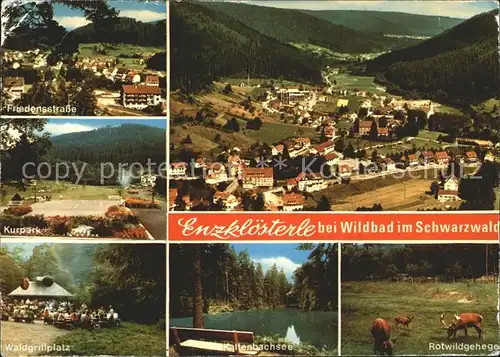 Wildbad Schwarzwald Enzkloesterle Friedensstrasse Kurpark Waldgrillplatz Kat. Bad Wildbad