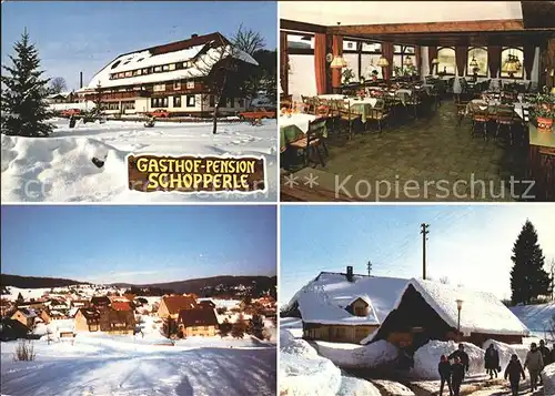 Haeusern Schwarzwald Gasthaus Pension Schoepperle  Kat. Haeusern