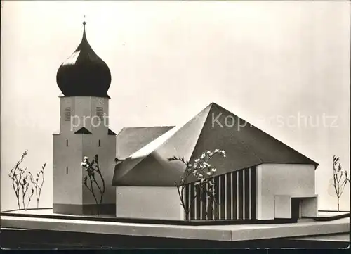 Hinterzarten Pfarrkirche Baustein Modellfoto Kat. Hinterzarten