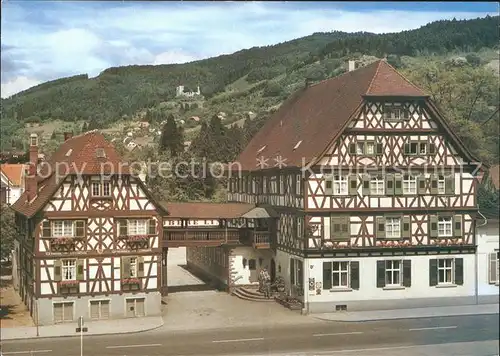 Oberkirch Baden Hotel zur Oberen Linde Fachwerkhaus Kat. Oberkirch