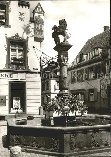 Offenburg Loewenbrunnen Kat. Offenburg