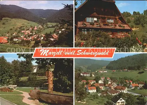 Marzell Schwarzwaldhaus Brunnen  Kat. Malsburg Marzell