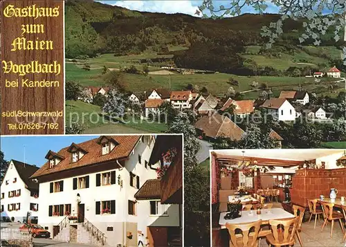 Vogelbach Malsburg Marzell Gasthaus zum Maien  Kat. Malsburg Marzell