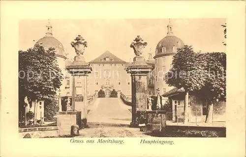 Moritzburg Sachsen Haupteingang Kat. Moritzburg Dresden