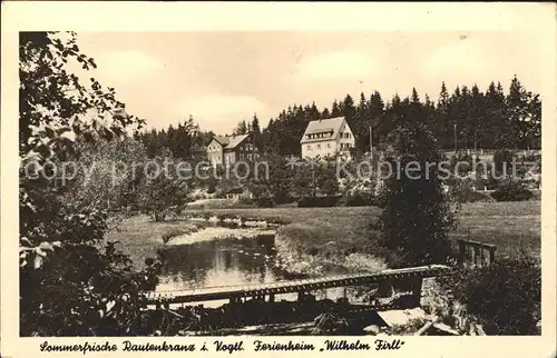 Rautenkranz Vogtland Ferienheim Wilhelm Firll Kat. Morgenroethe Rautenkranz