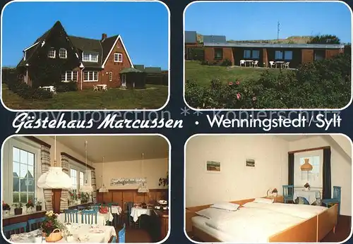 Wenningstedt Sylt Gaestehaus Marcussen Kat. Wenningstedt Braderup (Sylt)